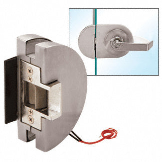 CRL Fail Secure Lever Lock Glass Keepers with Electric Strike