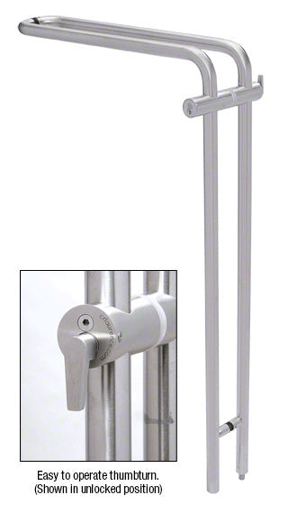 CRL 316 42" Left Hand LLPA Series Locking Ladder Pull - Curved Exterior