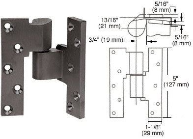 Rixson® Right Hand 3/4" Offset Intermediate Pivot