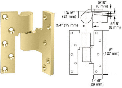 Rixson® Right Hand 3/4" Offset Intermediate Pivot