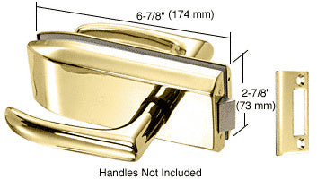 CRL Glass Mounted Passage Latch