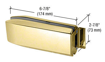 CRL PTH Series Glass Mounted Long Patch Lock Keeper