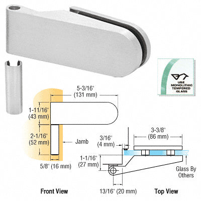 CRL Valencia Free Swinging Interior Door Hinge