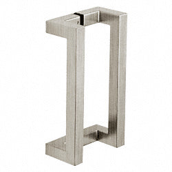 CRL Glass Mounted Offset Square Back-to-Back Pull Handle