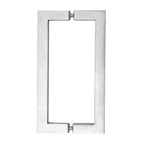 CRL Glass Mounted Square Tube Style Back-to-Back Pull Handle