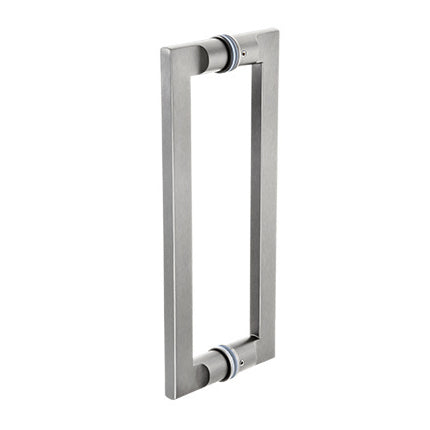 CRL 12" Glass Mounted Tapered Back-to-Back Pull Handle