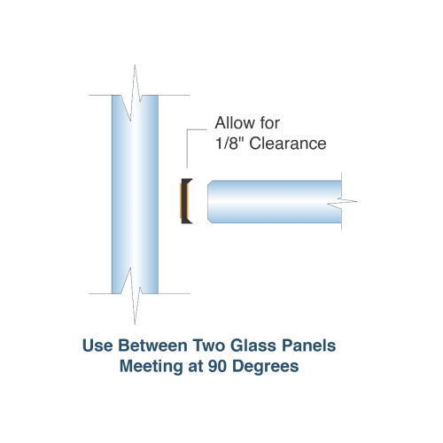 FHC Clear Partition Strip Abutment Joint - 120" Length