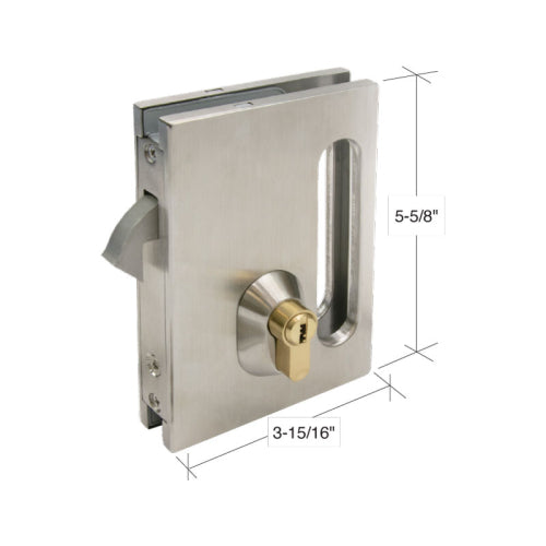 FHC Euro Center Lock Housing Hook Bolt Type With Strike Plate - Brushe